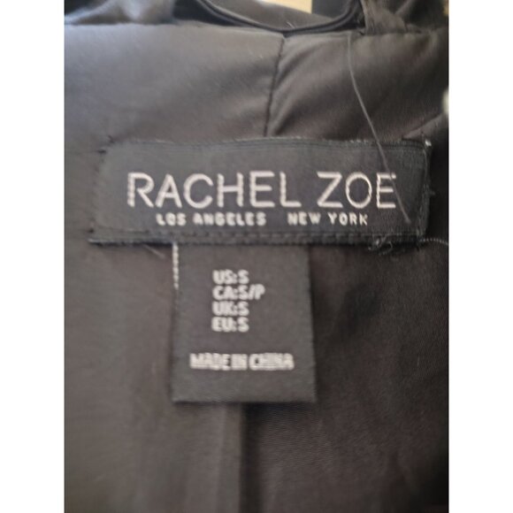 Rachel Zoe Womens Leopard Print Faux Fur Hooded Jacket Size S - Picture 4 of 5